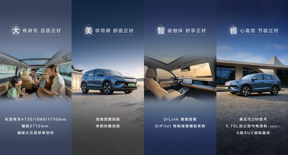 比亚迪第二代宋Pro DM-i正式上市：售价11.28万元起，搭载第五代DM混动技术